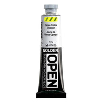 GOLDEN OPEN Slow-Drying Acrylic Paint, 59 ml – 7191 Hansa Yellow Opaque