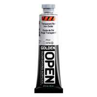 GOLDEN OPEN Slow-Drying Acrylic Paint, 59 ml – 7385 Transparent Iron Oxide Red
