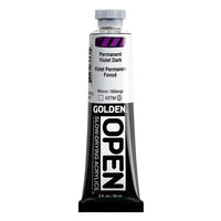 GOLDEN OPEN Slow-Drying Acrylic Paint, 59 ml – 7253 Permanent Violet Dark