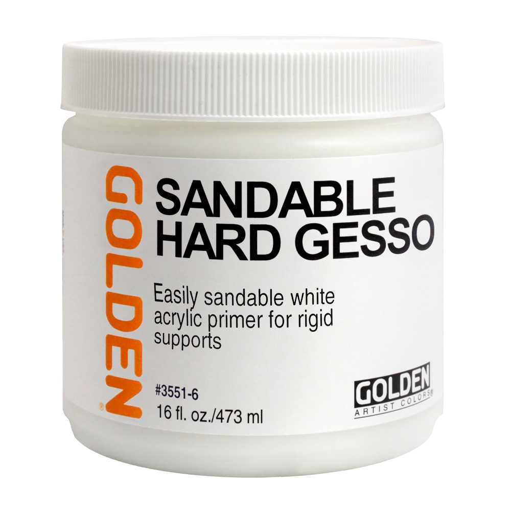 Golden Sandable Hard Gesso, wit, schuurbaar