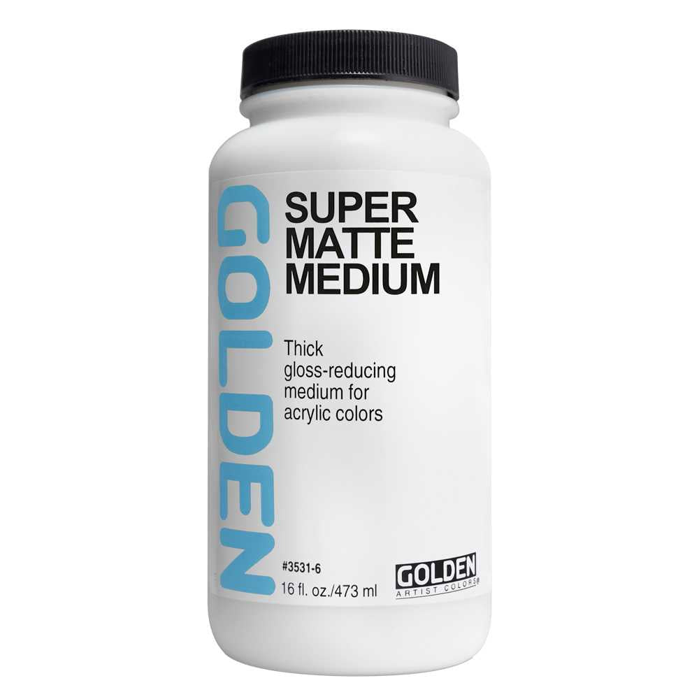 Golden Super Matte Medium extra mat acrylmedium, 237 en 473 ml