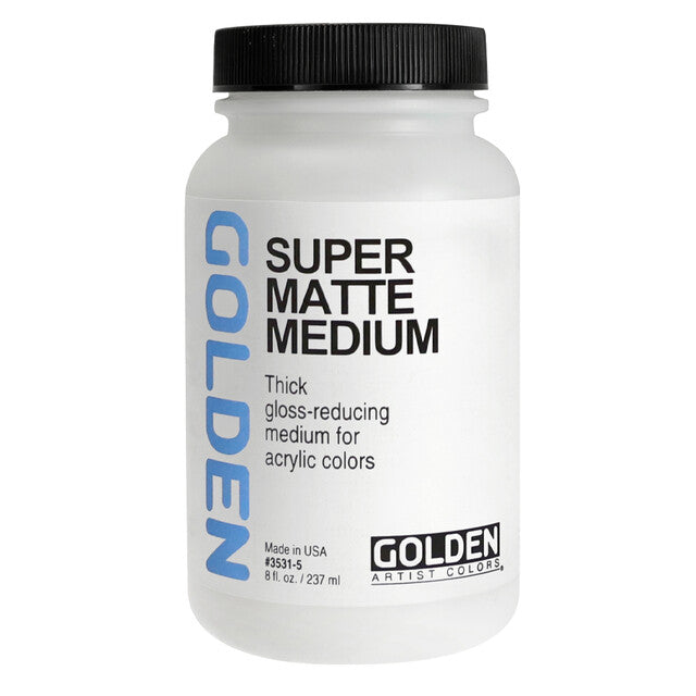 Golden Super Matte Medium extra mat acrylmedium, 237 en 473 ml
