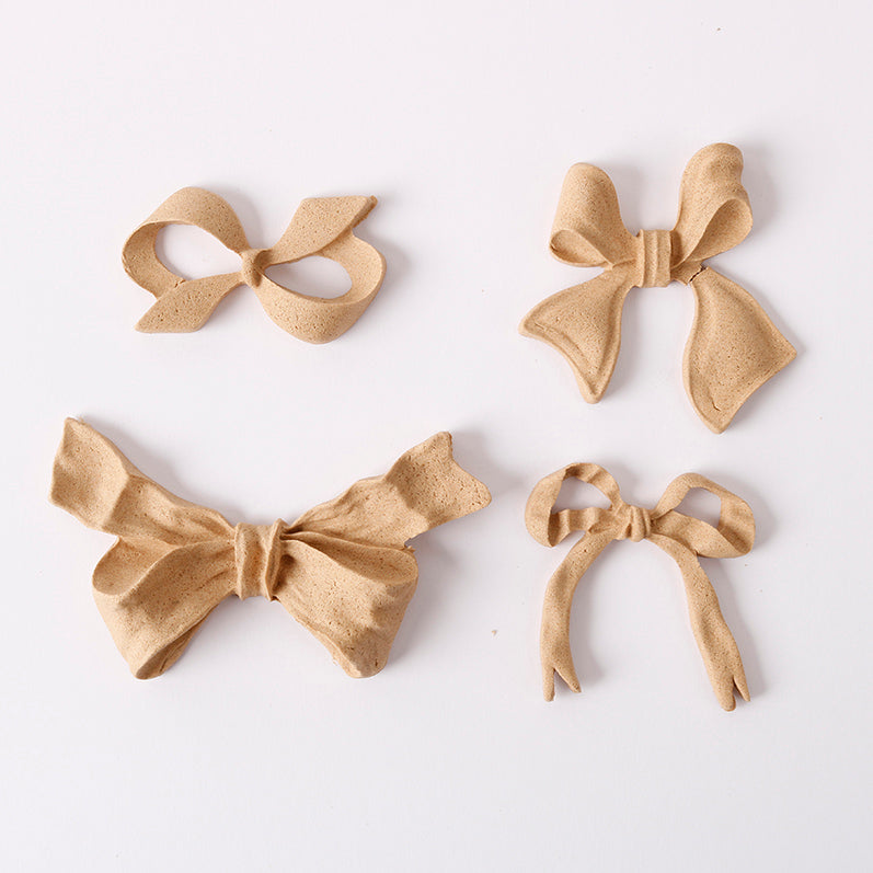 Houten strikjes Pentart Elastic Wood, set van 4 stuks
