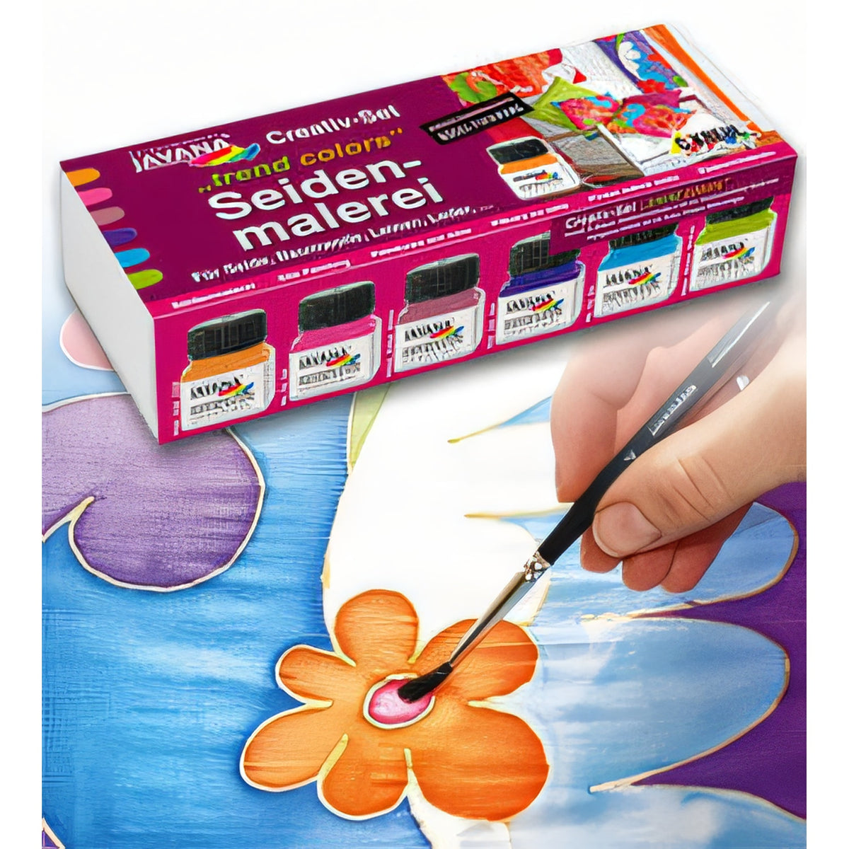 JAVANA Set of Silk Paints - Trend Colors