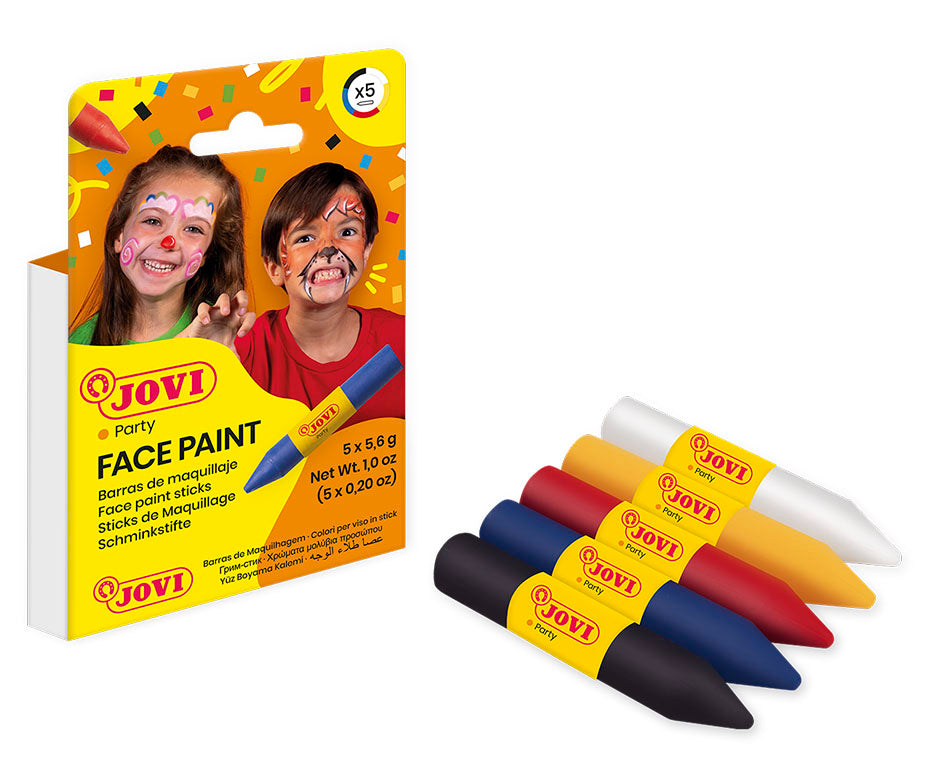 JOVI Face Paint Sticks Set - 5 x 5.6 g
