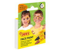 JOVI Face Paint Sticks Set - Yellow, Brown, Black - 3 x 5.6 g
