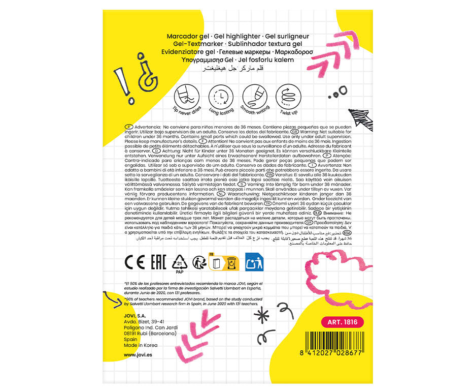 Jovi gelmarkeerstift roze