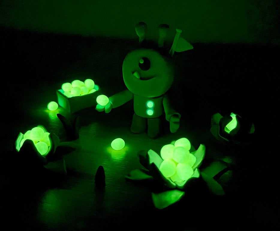 JOVI Glow plasticine 10 × 15 g – 8 kleuren + 2 nalichtende