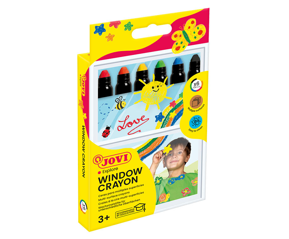 JOVI Jovidecor Glass gelkrijt voor glas, 6 stuks