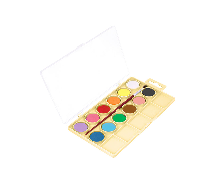 JOVI Kawaii waterverfset 12 napjes Ø 22 mm met penseel