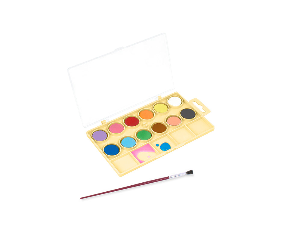 JOVI Kawaii waterverfset 12 napjes Ø 22 mm met penseel