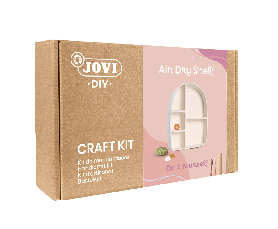 JOVI Kraft boetseerset Plankjes met luchtdrogende klei, 24-delig