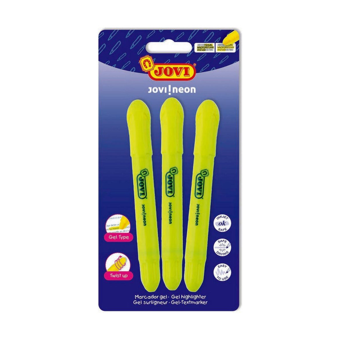 JOVI markeerstiften van vaste gel, set van 3