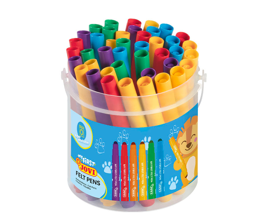 JOVI My First Jumbo viltstiften, 36 stuks in 6 kleuren