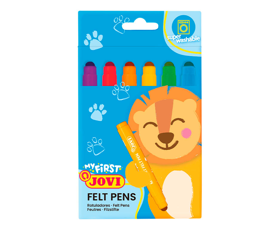 JOVI My First Jumbo viltstiften voor kinderen, set van 6