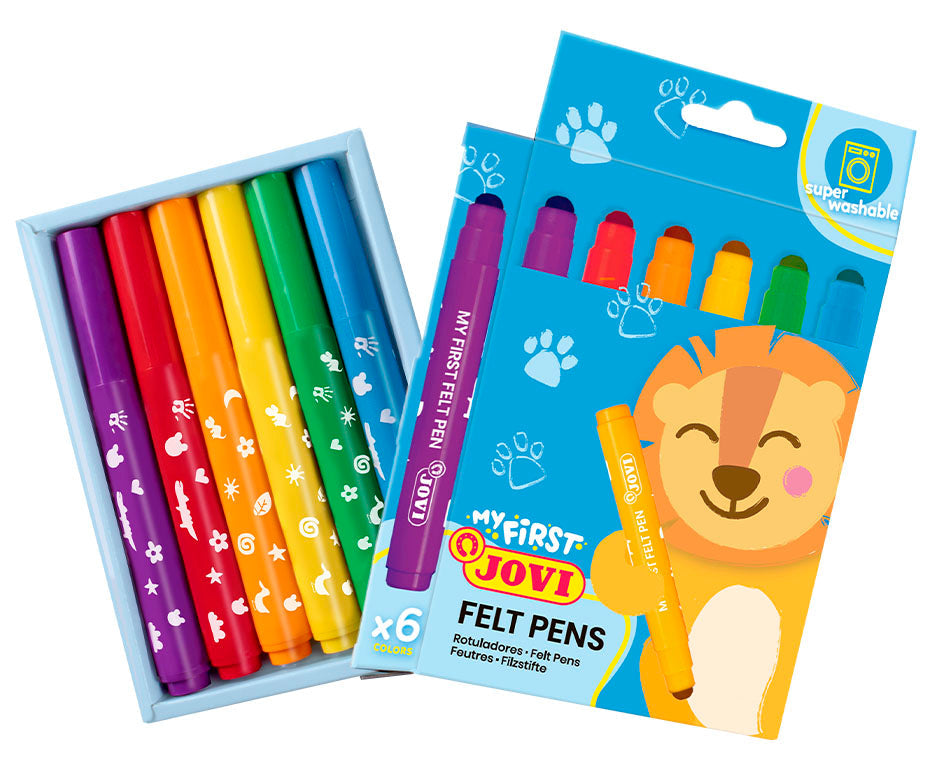 JOVI My First Jumbo viltstiften voor kinderen, set van 6