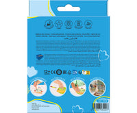 JOVI My First kleurpotloden 4-in-1, rond, 6 stuks met puntenslijper