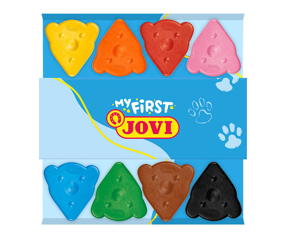 JOVI My First Magic Bear waskrijt in beervorm, 8 stuks