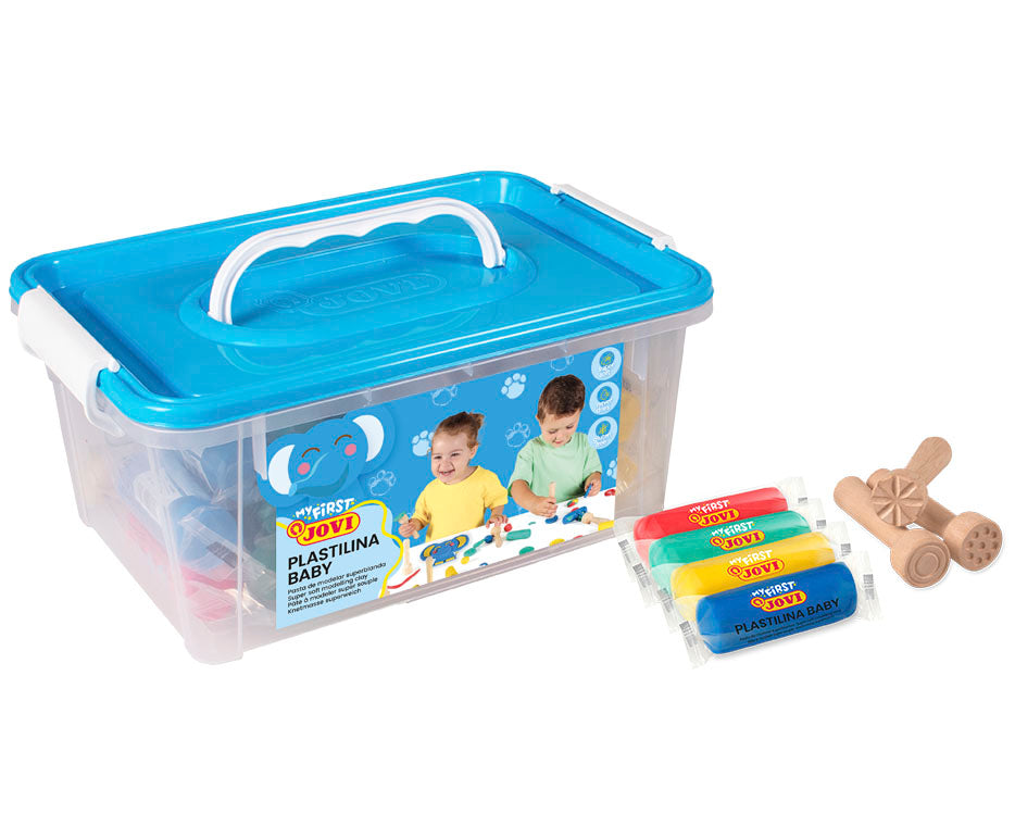 JOVI My First plasticine 20 × 38 g, 4 kleuren en 9 stempels