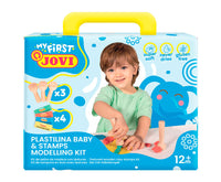JOVI My First speelklei 4 × 38 g – + 3 houten stempels