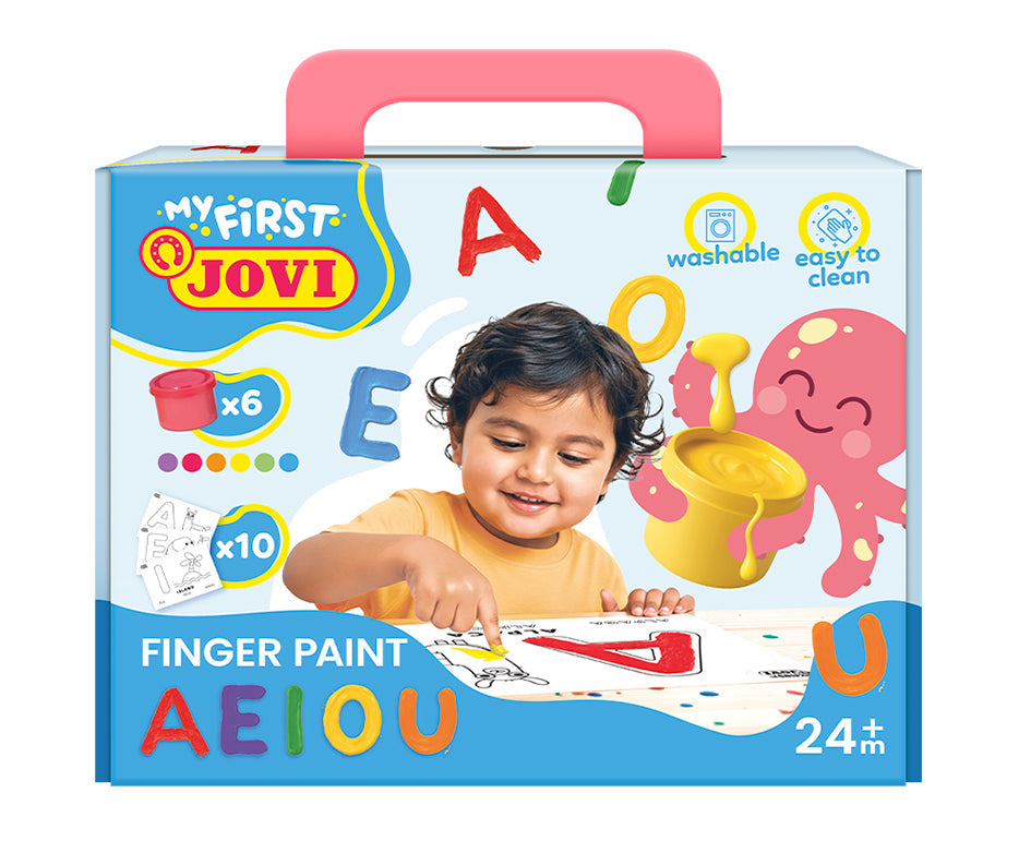 Jovi My First vingerverfset eerste klinkers, 11 stuks
