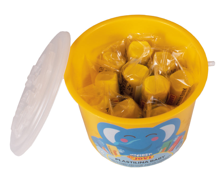 Jovi My First zachte plasticine 10 × 38 g, geel