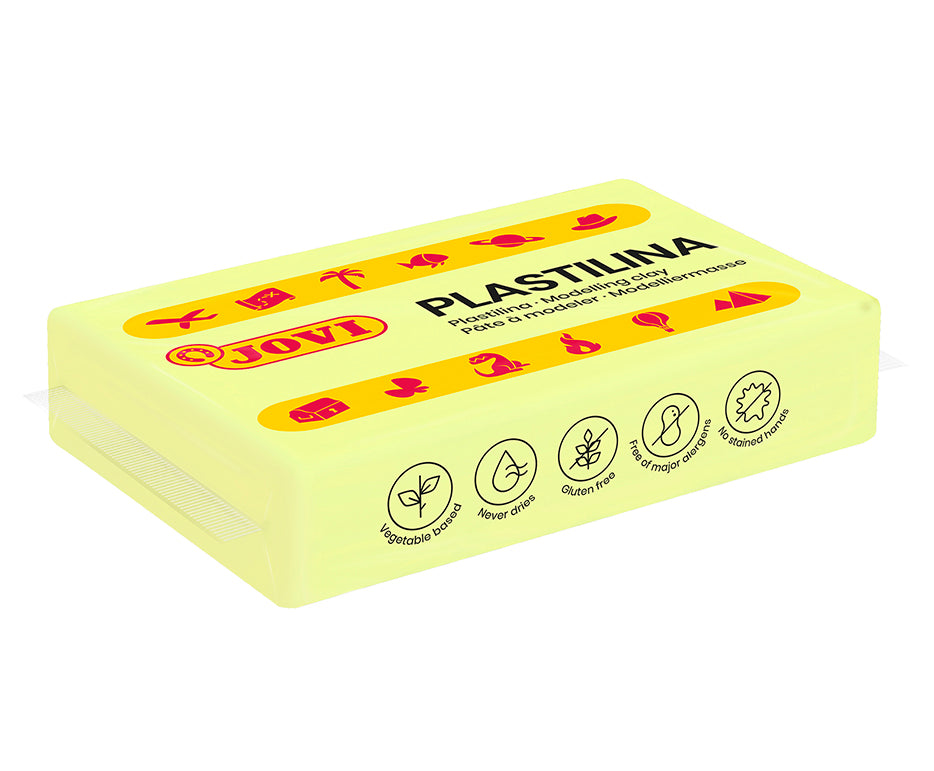JOVI natuurlijke plasticine, licht op in het donker, 18 × 50 g