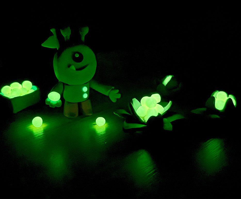 JOVI natuurlijke plasticine, licht op in het donker, 18 × 50 g