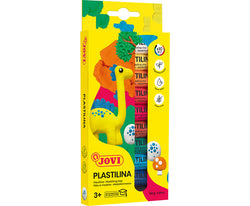JOVI natuurlijke plasticine, set 10 × 15 g