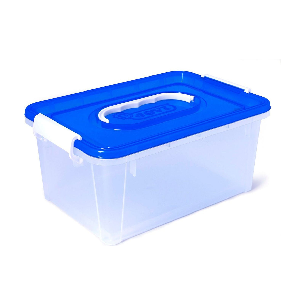 JOVI opbergbox van kunststof met klikdeksel