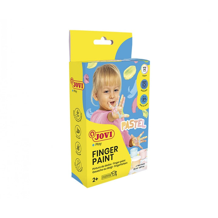 JOVI Pastel Finger Paints, 4 x 35 ml