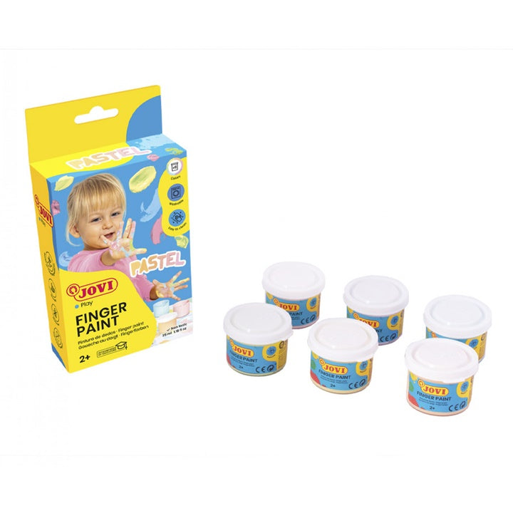 JOVI Pastel Finger Paints, 4 x 35 ml