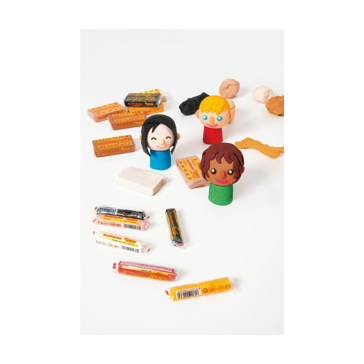 JOVI plasticine huidtinten 6 × 15 g