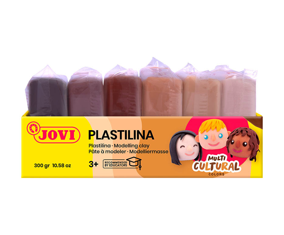 JOVI plasticine huidtinten 6 × 50 g