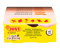 JOVI plasticine huidtinten 6 × 50 g