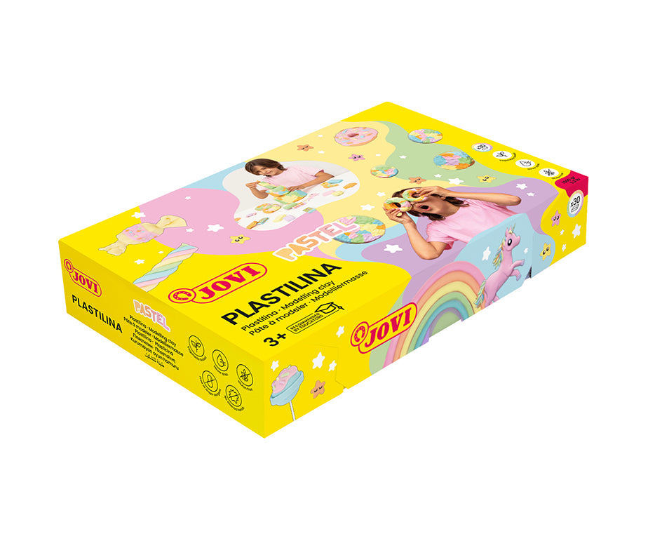 JOVI plasticine pastelkleuren 30 × 50 g