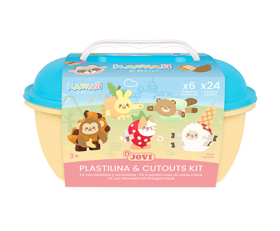 JOVI Play&Fun Kawaii Modeling Clay Set in Carrying Case