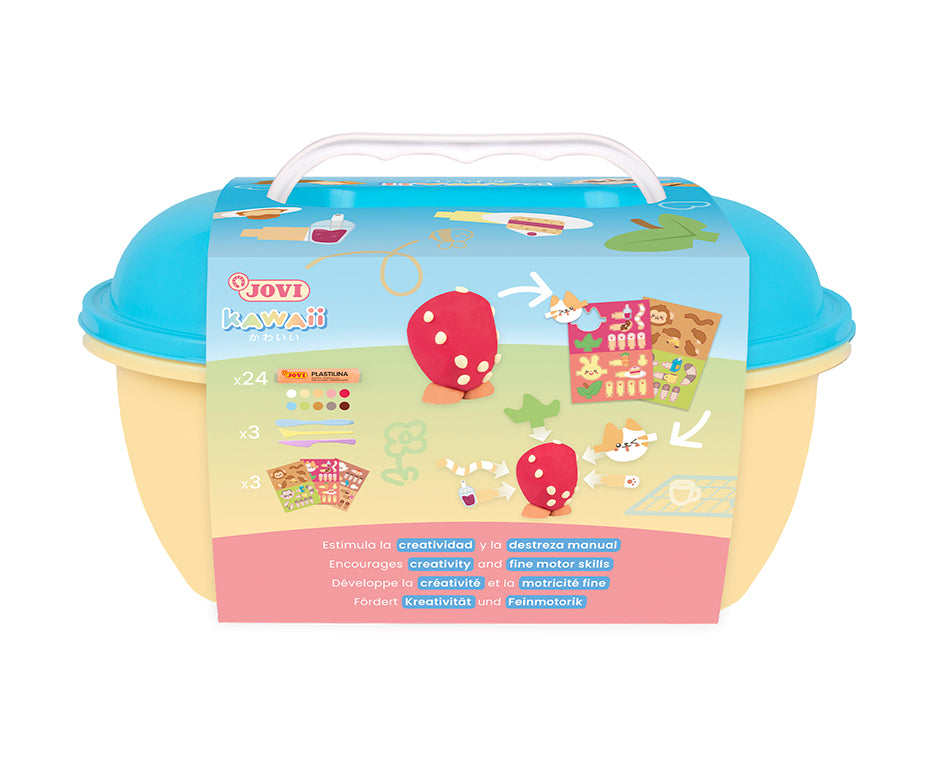JOVI Play&Fun Kawaii Modeling Clay Set in Carrying Case