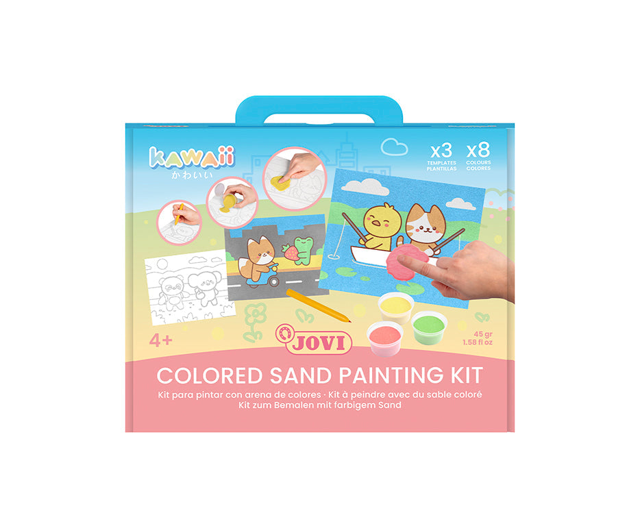 JOVI Play&Fun Kawaii zandschilderset, 12-delig
