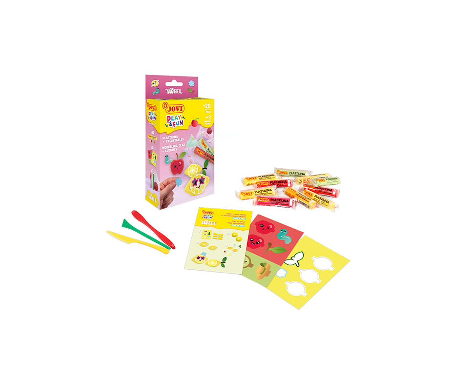 JOVI Play&Fun Mini set met natuurlijke speelklei