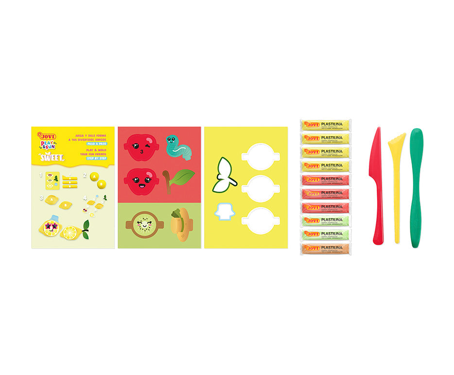 JOVI Play&Fun Mini set met natuurlijke speelklei
