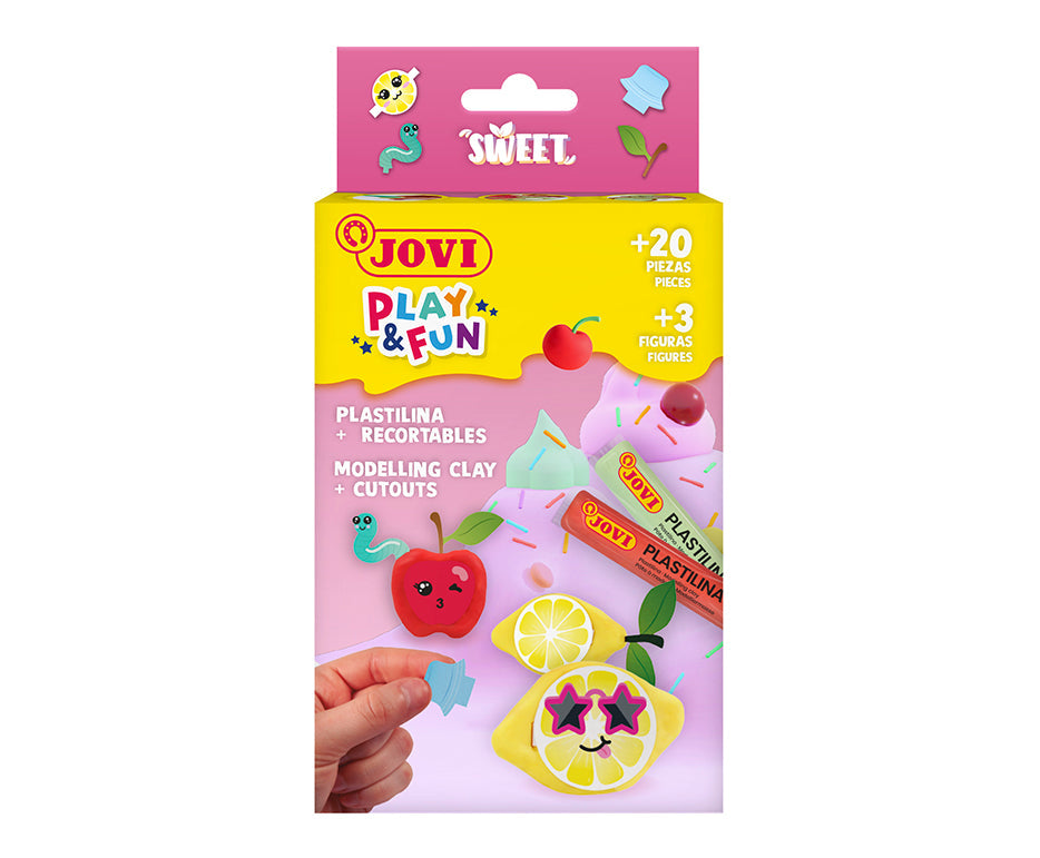 JOVI Play&Fun Mini set met natuurlijke speelklei