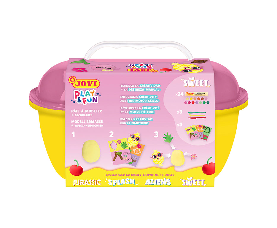 JOVI Play&Fun Natural Modelling Clay Case Sweet – 50 pcs