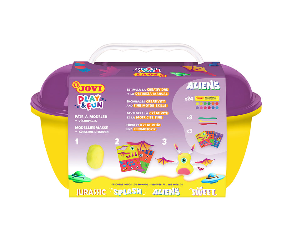 JOVI Play&Fun Plant-Based Modeling Clay Case Aliens - 50 pcs