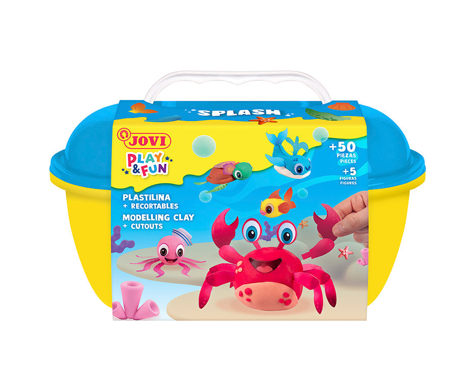 JOVI Play&Fun Splash plasticine 360 g in koffertje