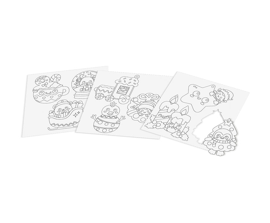 JOVI Play&Fun zandschilderset Christmas Ornaments, 12-delig