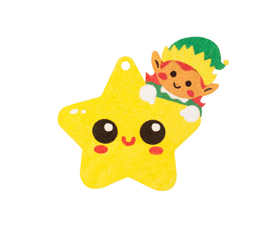 JOVI Play&Fun zandschilderset Christmas Ornaments, 12-delig