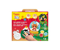 JOVI Play&Fun zandschilderset Christmas Ornaments, 12-delig
