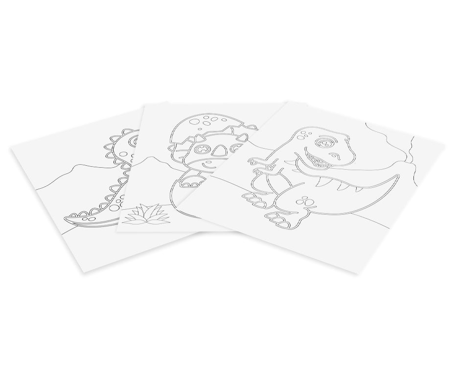 JOVI Play&Fun zandschilderset Dinosaurs, 12-delig