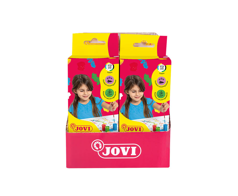 JOVI Premium plakkaatverf 6 × 15 ml met penseel